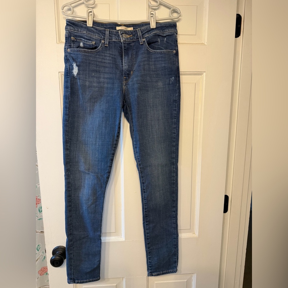 Levi's Dark Blue Skinny Straight Jeans